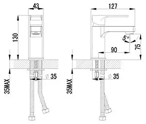 Смеситель для раковины Lemark plus Grace хром LM1506C Смеситель для раковины Lemark plus Grace хром LM1506C, 2
