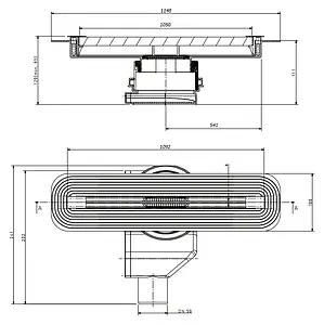 Лоток душевой Set 1050мм h=72мм 0.8л/сек Pestan Confluo Slim Line 1050 13100037 Лоток душевой Set 1050мм h=72мм 0.8л/сек Pestan Confluo Slim Line 1050 13100037, 5