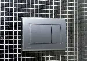 Клавиша смыва для унитаза AlcaPlast M271 хром глянцевый Клавиша смыва для унитаза AlcaPlast M271 хром глянцевый, 3