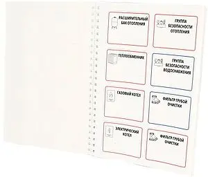 Комплект маркировочных наклеек "Котельная" Uni-Fitt 829S0501 Комплект маркировочных наклеек "Котельная" Uni-Fitt 829S0501, 3