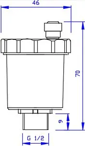 Воздухоотводчик автоматический ½"н Valtec VT.502.NV.04 Воздухоотводчик автоматический ½"н Valtec VT.502.NV.04, 2