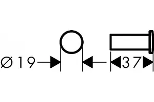 Крючок Hansgrohe Logis Universal хром 41711000 Крючок Hansgrohe Logis Universal хром 41711000, 2