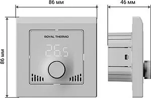 Терморегулятор Royal Thermo Intellon белый, черный RTI-16 Терморегулятор Royal Thermo Intellon белый, черный RTI-16, 2