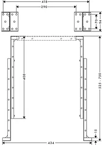 Монтажные скобы для монтажа на плитку Hansgrohe sBox 28021000 Монтажные скобы для монтажа на плитку Hansgrohe sBox 28021000, 2