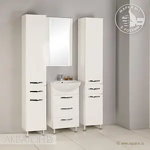 Тумба-умывальник напольная Aquaton Ария 50 H белый 1A1402K0AA010 Тумба-умывальник напольная Aquaton Ария 50 H белый 1A1402K0AA010, 3