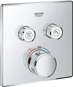 Термостат для 2 потребителей Grohe Grohtherm SmartControl хром 29124000 Термостат для 2 потребителей Grohe Grohtherm SmartControl хром 29124000, 1