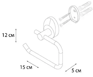 Держатель туалетной бумаги Fixsen Europa хром FX-21810B Держатель туалетной бумаги Fixsen Europa хром FX-21810B, 3