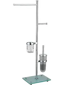 Стойка для аксессуаров Wasserkraft хром K-1248 Стойка для аксессуаров Wasserkraft хром K-1248, 1