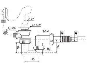 Слив-перелив для ванны Wirquin хром 30718061 Слив-перелив для ванны Wirquin хром 30718061, 2
