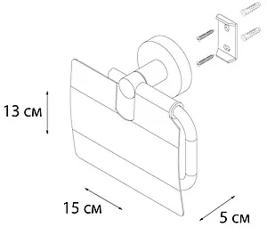 Держатель туалетной бумаги Fixsen Modern сатин FX-51510 Держатель туалетной бумаги Fixsen Modern сатин FX-51510, 3