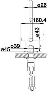 Смеситель для кухни с подключением к фильтру Blanco Trima чёрный матовый 526274 Смеситель для кухни с подключением к фильтру Blanco Trima чёрный матовый 526274, 3