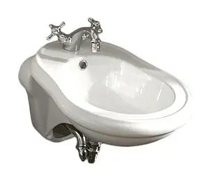 Биде подвесное Kerasan Retro белый 102601*1 Биде подвесное Kerasan Retro белый 102601*1, 1