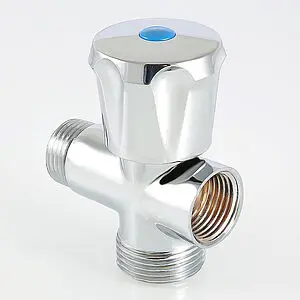 Вентиль регулирующий трехпроходной ½"н x ¾"н x ½"в хром Valtec VT.255.N.04 Вентиль регулирующий трехпроходной ½"н x ¾"н x ½"в хром Valtec VT.255.N.04, 4