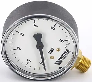 Манометр радиальный Watts MRP 63мм 6 бар ¼" 10007723 Манометр радиальный Watts MRP 63мм 6 бар ¼" 10007723, 2