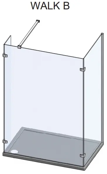 Душевое ограждение 1000x900мм прозрачное стекло Roltechnik Walk WALK B/1000/900 935-1000900-00-02 Душевое ограждение 1000x900мм прозрачное стекло Roltechnik Walk WALK B/1000/900 935-1000900-00-02, 3