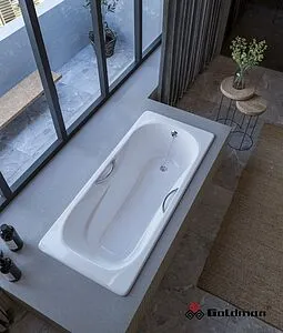 Ванна чугунная Goldman Donni 170x75 DN17075 Ванна чугунная Goldman Donni 170x75 DN17075, 3