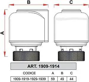 Сервопривод электротермический НЗ 230В М30 x 1.5 Far FT 1919 Сервопривод электротермический НЗ 230В М30 x 1.5 Far FT 1919, 2