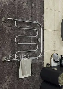 Полотенцесушитель водяной Terminus Фокстрот AISI 32х2 500х500 полированная сталь 4620768881282 Полотенцесушитель водяной Terminus Фокстрот AISI 32х2 500х500 полированная сталь 4620768881282, 3