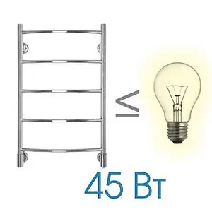 Полотенцесушитель электрический лесенка Energy H-G6 800х500 полированная сталь Полотенцесушитель электрический лесенка Energy H-G6 800х500 полированная сталь, 4