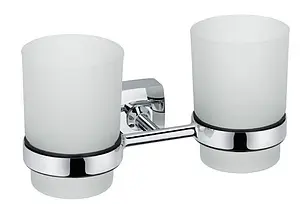 Стакан двойной Fixsen Kvadro хром FX-61307 Стакан двойной Fixsen Kvadro хром FX-61307, 1