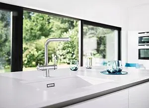 Смеситель для кухни с подключением к фильтру Blanco Fontas II хром 525137 Смеситель для кухни с подключением к фильтру Blanco Fontas II хром 525137, 3