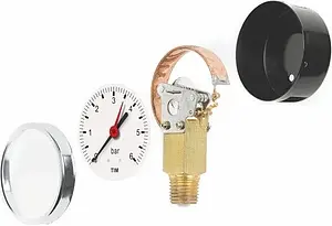 Термоманометр радиальный TIM 80мм 6 бар 120°С ½" Y-80-6 Термоманометр радиальный TIM 80мм 6 бар 120°С ½" Y-80-6, 4