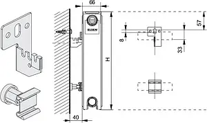 Радиатор стальной панельный Elsen ERK тип 21 500 x 1800 мм ERK210518 Радиатор стальной панельный Elsen ERK тип 21 500 x 1800 мм ERK210518, 3