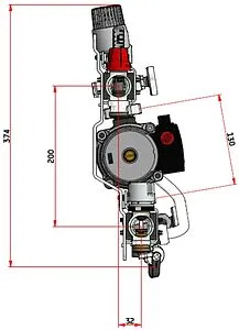 Узел насосно-смесительный без насоса Valtec Technomix VT.TECHNOMIX.0.130 Узел насосно-смесительный без насоса Valtec Technomix VT.TECHNOMIX.0.130, 2