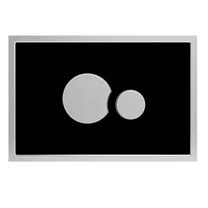 Клавиша смыва для унитаза Sanit SG706 16.721.81..0000 кнопки/хром глянцевый, панель/стекло черный Клавиша смыва для унитаза Sanit SG706 16.721.81..0000 кнопки/хром глянцевый, панель/стекло черный, 3