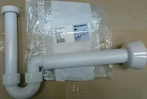 Сифон для биде Geberit белый 151.108.11.1 Сифон для биде Geberit белый 151.108.11.1, 2