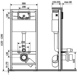 Инсталляция для биде KK-POL 350/ZPB/706-00-00 Инсталляция для биде KK-POL 350/ZPB/706-00-00, 2