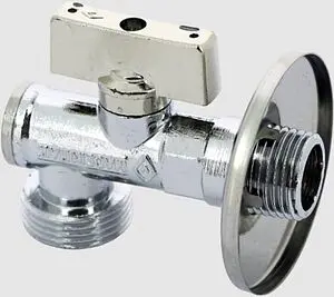 Кран шаровый угловой для бытовой техники ½"н x ¾"н Bugatti Miami 07900001 Кран шаровый угловой для бытовой техники ½"н x ¾"н Bugatti Miami 07900001, 4