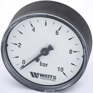 Манометр аксиальный Watts MAL 63мм 10 бар ¼" 10008096 Манометр аксиальный Watts MAL 63мм 10 бар ¼" 10008096, 1