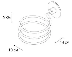 Держатель для фена Fixsen Round хром FX-92119 Держатель для фена Fixsen Round хром FX-92119, 2