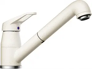 Смеситель для кухни с выдвижным изливом Omoikiri Tateyama-S WH белый 4994138 Смеситель для кухни с выдвижным изливом Omoikiri Tateyama-S WH белый 4994138, 1