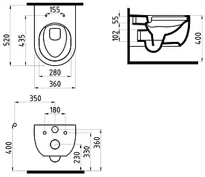 Унитаз подвесной безободковый с функцией биде Bien Vokha черный матовый MDKA052N1VP1B7000 Унитаз подвесной безободковый с функцией биде Bien Vokha черный матовый MDKA052N1VP1B7000, 2