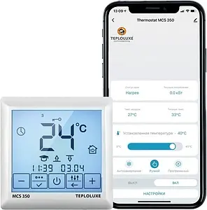 Терморегулятор Теплолюкс MCS 350 TUYA белый 100035900600 Терморегулятор Теплолюкс MCS 350 TUYA белый 100035900600, 2