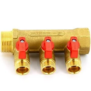 Коллектор запорный проходной 3 отвода 1"в/н x ½"к Tiemme NINO 1820005 Коллектор запорный проходной 3 отвода 1"в/н x ½"к Tiemme NINO 1820005, 1