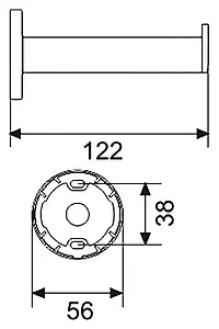 Держатель для запасных рулонов Keuco Plan хром 14963010000 Держатель для запасных рулонов Keuco Plan хром 14963010000, 3