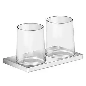 Стакан двойной Keuco Edition 11 хром 11151019000 Стакан двойной Keuco Edition 11 хром 11151019000, 1