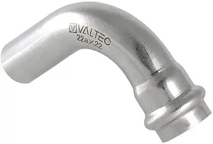 Уголок пресс однорастубный 28мм угол 90° Valtec VT.INOX-PRESS VTi.950.I.002828 Уголок пресс однорастубный 28мм угол 90° Valtec VT.INOX-PRESS VTi.950.I.002828, 1