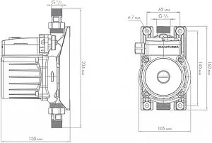 Насос для повышения давления Джилекс Комфорт Про 30/12 4006 Насос для повышения давления Джилекс Комфорт Про 30/12 4006, 4