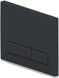 Клавиша смыва для унитаза Bas ИУ00007 черный матовый Клавиша смыва для унитаза Bas ИУ00007 черный матовый, 1