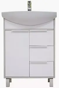 Тумба-умывальник напольная Aquaton Рико 65 белый/ясень фабрик 1A2133K1RIB90 Тумба-умывальник напольная Aquaton Рико 65 белый/ясень фабрик 1A2133K1RIB90, 1