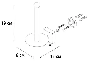 Держатель для запасных рулонов Fixsen Kvadro хром FX-61310B Держатель для запасных рулонов Fixsen Kvadro хром FX-61310B, 3