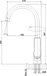 Смеситель для кухни Rossinka хром RS27-23 Смеситель для кухни Rossinka хром RS27-23, 2