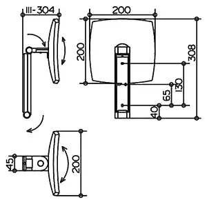 Косметическое зеркало Keuco iLook Move хром 17613010000 Косметическое зеркало Keuco iLook Move хром 17613010000, 5