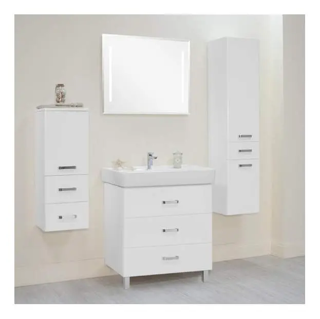 Тумба-умывальник напольная Aquaton Америна 80 M белый 1A1691K1AM010 Тумба-умывальник напольная Aquaton Америна 80 M белый 1A1691K1AM010, 3