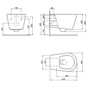 Унитаз подвесной Sanitana Glam GLSS3E белый S10069418100000 Унитаз подвесной Sanitana Glam GLSS3E белый S10069418100000, 2