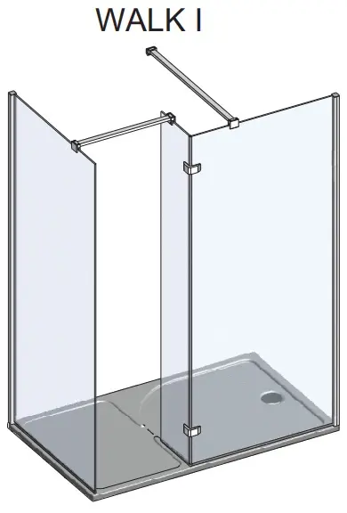 Душевое ограждение 1500мм прозрачное стекло Roltechnik Walk WALK I/1500 942-1500000-00-02 Душевое ограждение 1500мм прозрачное стекло Roltechnik Walk WALK I/1500 942-1500000-00-02, 3